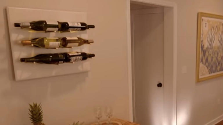 Reuse An Old Kitchen Cabinet To DIY A Wine Rack Like HGTV's Erin Napier Did