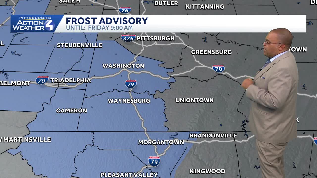 October 23 Forecast: Frost Advisory for some in Western PA tonight