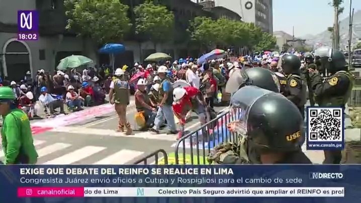 Debate de ampliación del Reinfo será en Lima y no en Arequipa