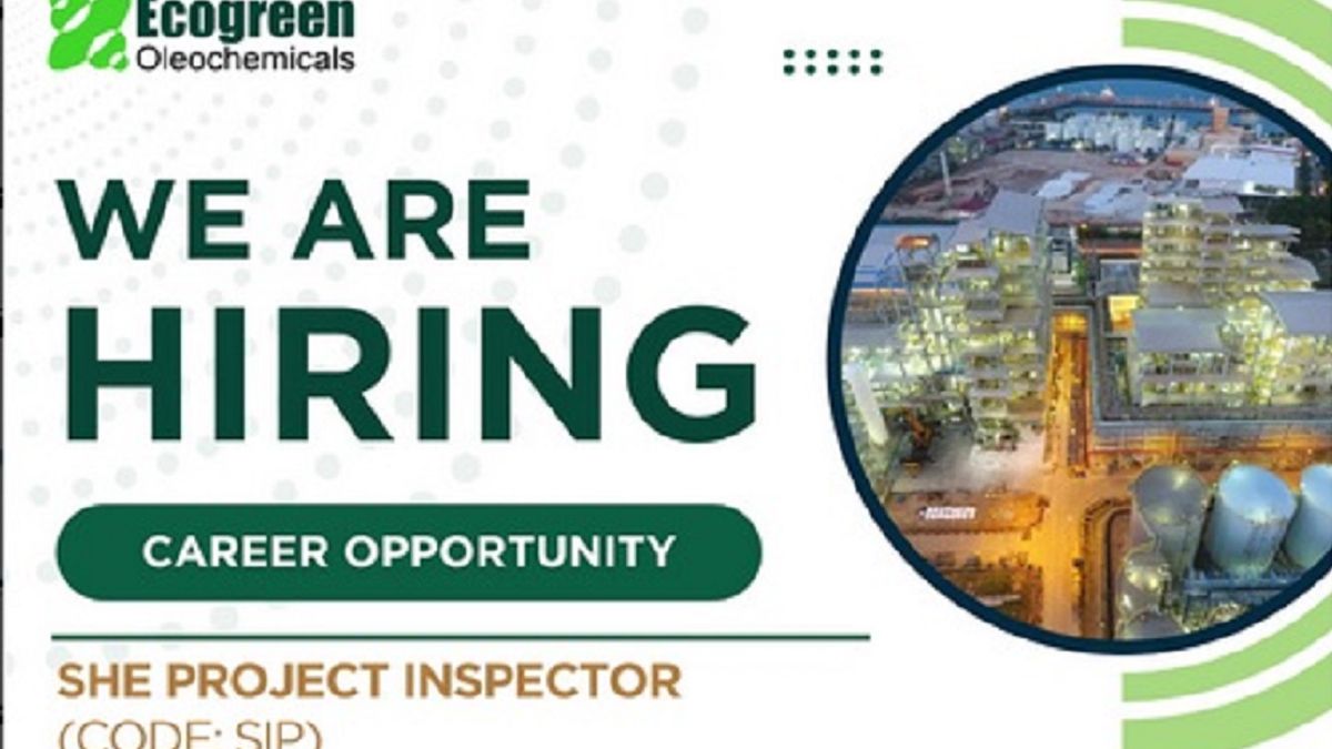 PT Ecogreen Oleochemicals Batam Membuka Posisi Inspector, Begini Cara Melamar!
