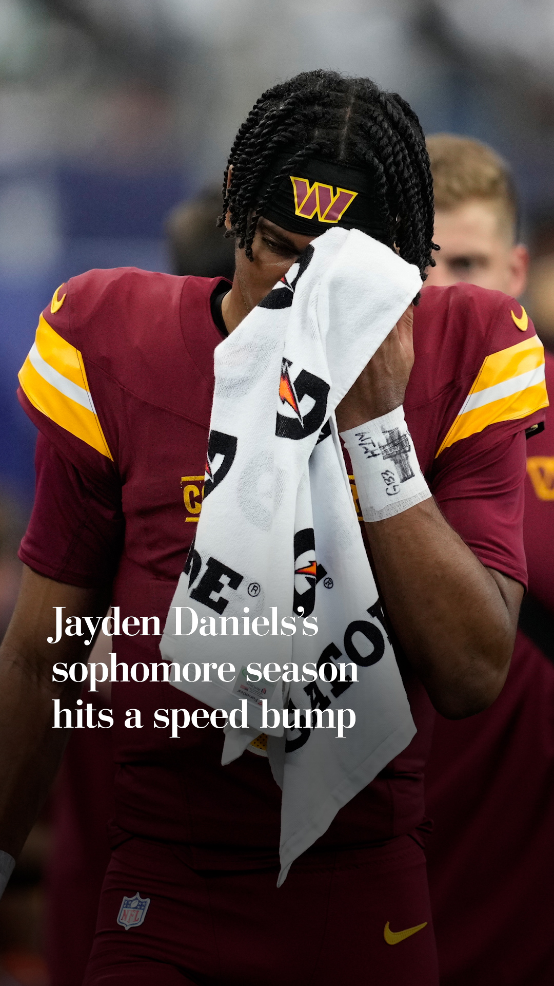 Jayden Daniels’s sophomore season hits a speed bump