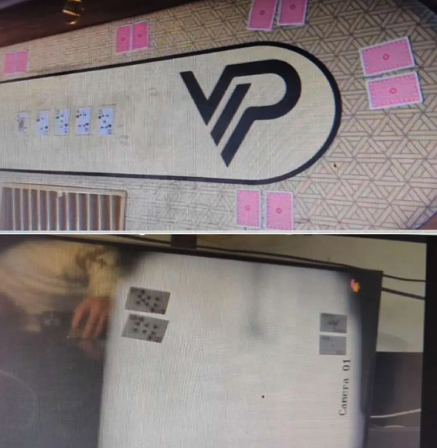 An X-ray poker table in an image from defendant Robert Stroud's iCloud account. (U.S. Justice Department)