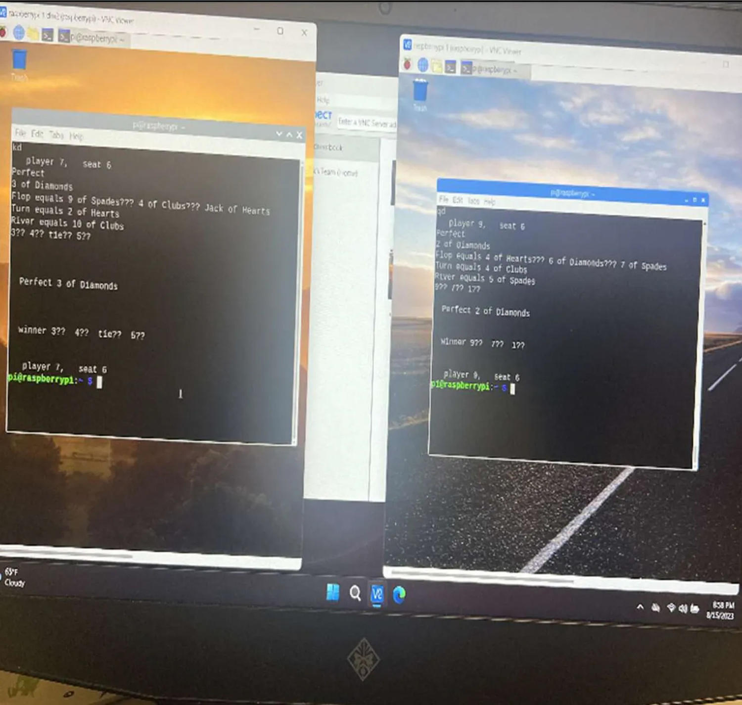 Image of the computer program showing information transmitted by the rigged shuffling machine, from defendant Shane Hennen's iCloud account. (U.S. Justice Department)