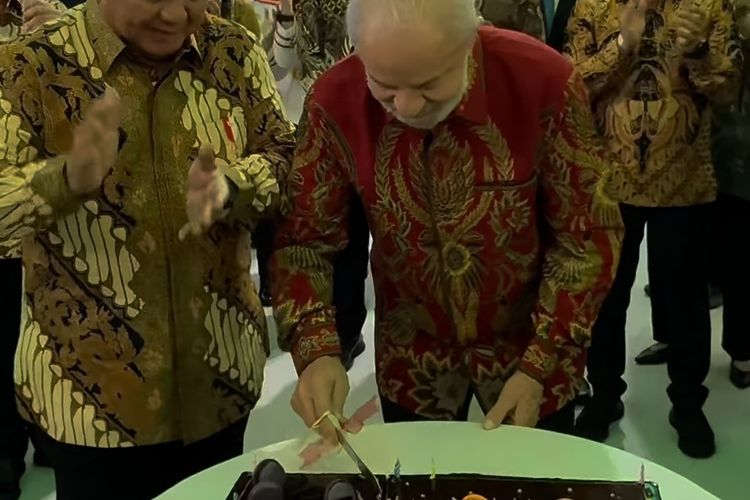 Perayaan Ulang Tahun Bersama Prabowo dan Presiden Brasil Lula di Istana