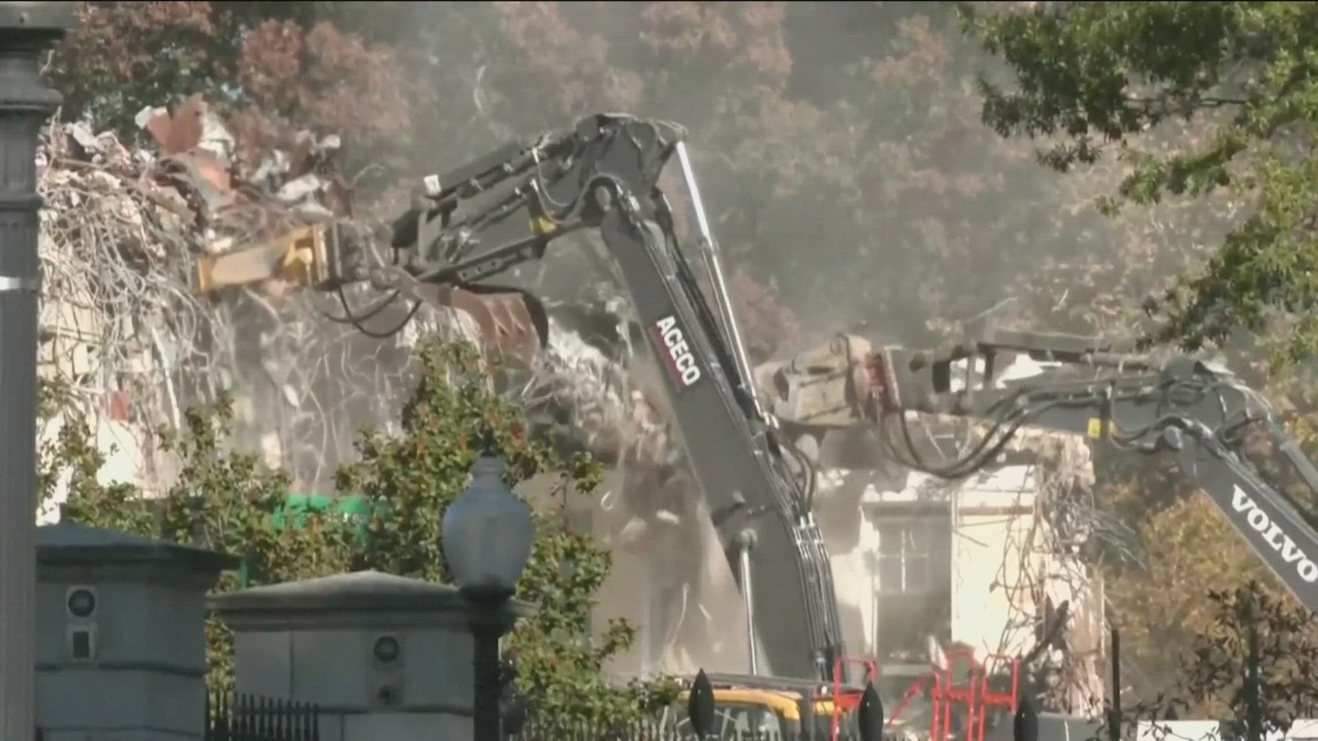 White House East Wing demolished as President Trump moves forward with ...