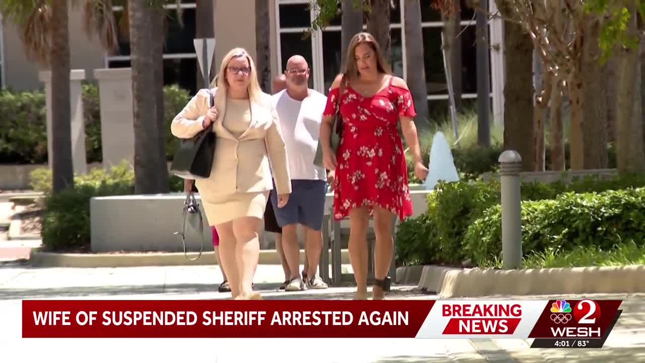 Estranged wife of suspended Osceola Sheriff Lopez arrested for 2nd time
