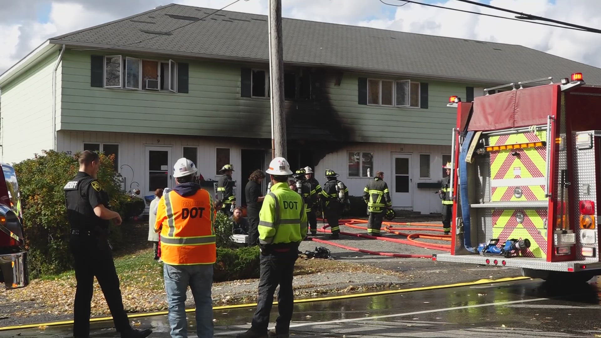 Cats killed in Eddington fire that caused major damage to apartment