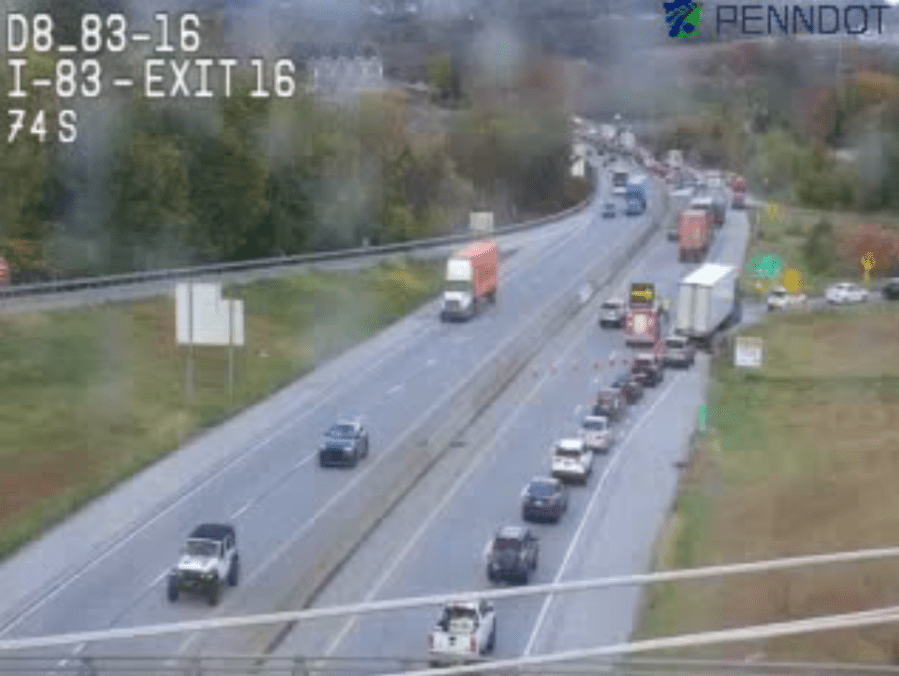 Section of I-83 in York County reopened after multi-vehicle crash