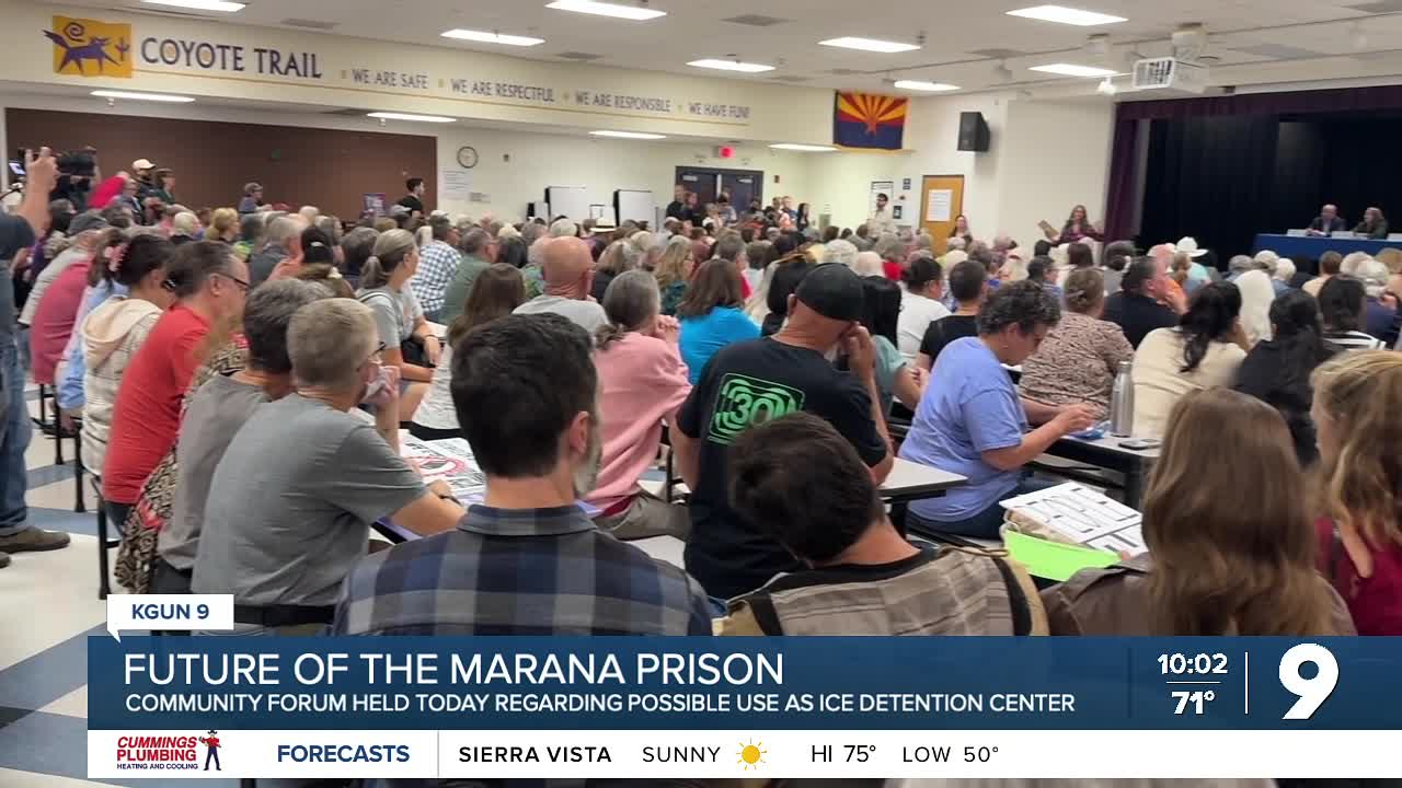 Hundreds attend forum regarding possible ICE detention center in Marana