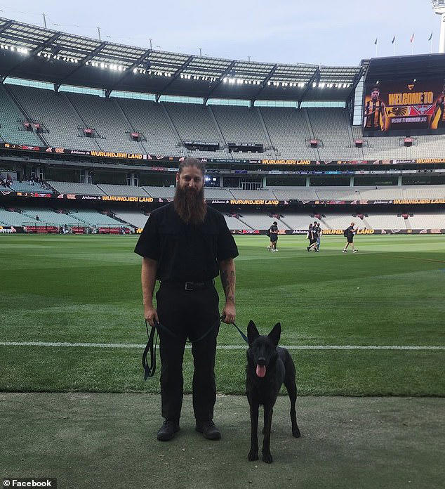 Mr Mantz trained specialist canines for Detective Dogs Australia