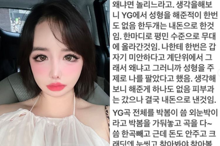 Park Bom Kembali Kritik YG, Bocorkan Hinaan dan Tidak Dibayar Royalti