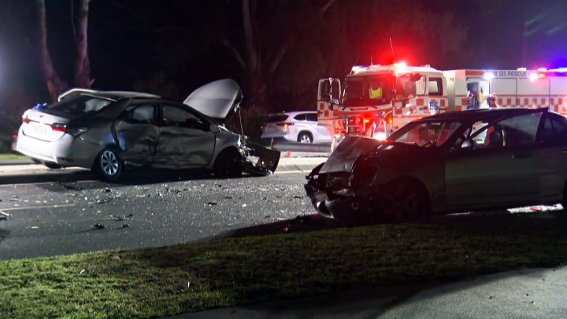 Police investigating crash which put two young children in hospital