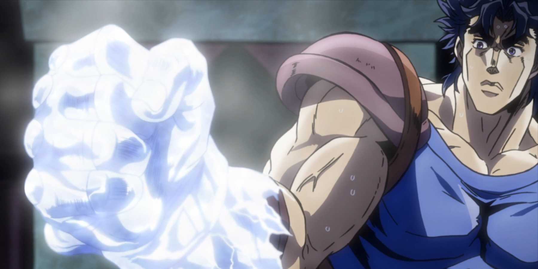 Jonathan Joestar has a frozen hand.