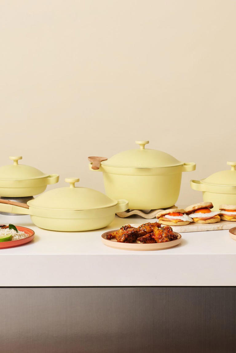 The Our Place x Crocs butter yellow collection is the cutest kitchen ...