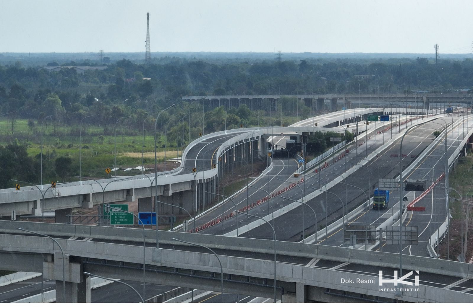 Proyek Ramp Junction Palembang Selesai, Jalan Tol Palindra-Kapal Betung Terhubung