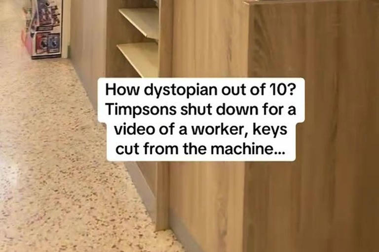 Timpson replaces staff with key-cutting machine and video of employee