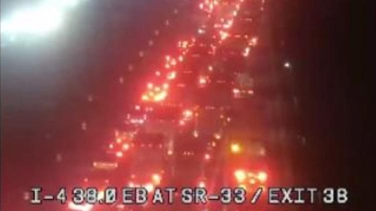Traffic Alert: Major delays on I-4 after crash in Polk County