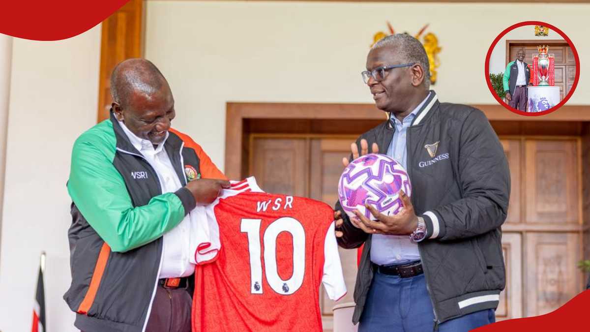 William Ruto delighted as EPL trophy lands in Kenya: 