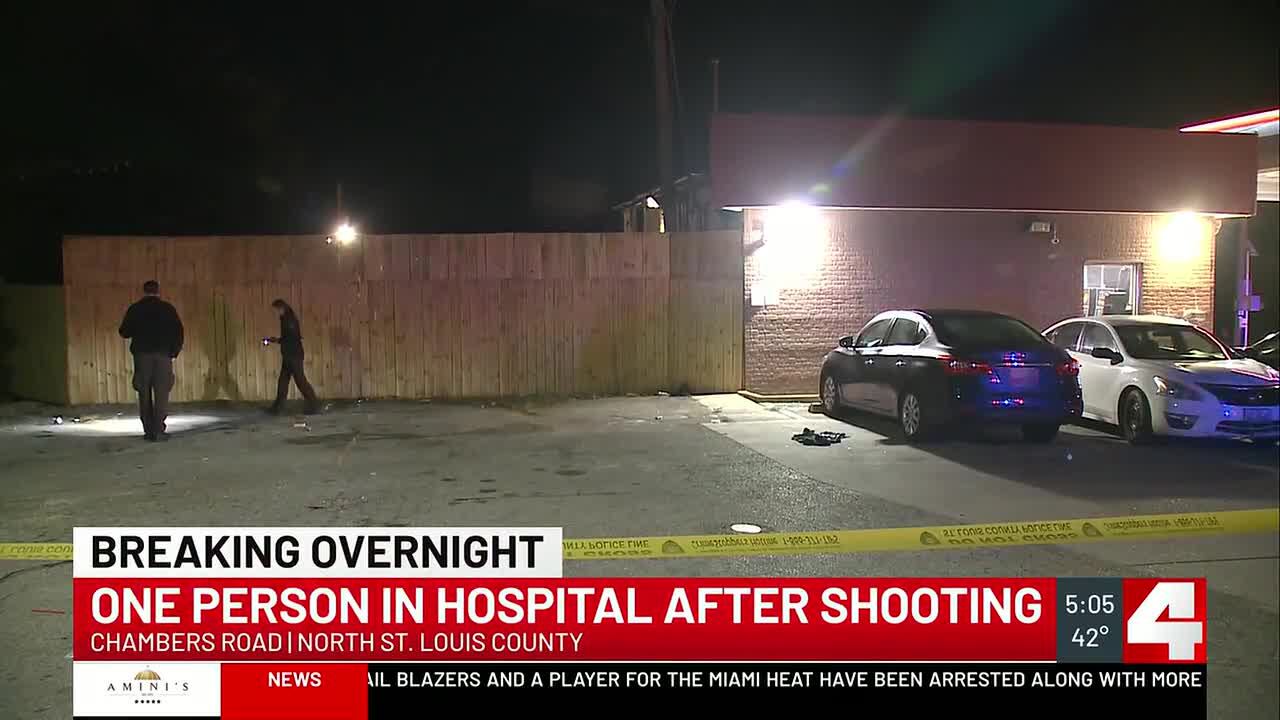 Person hospitalized after shooting outside North County gas station
