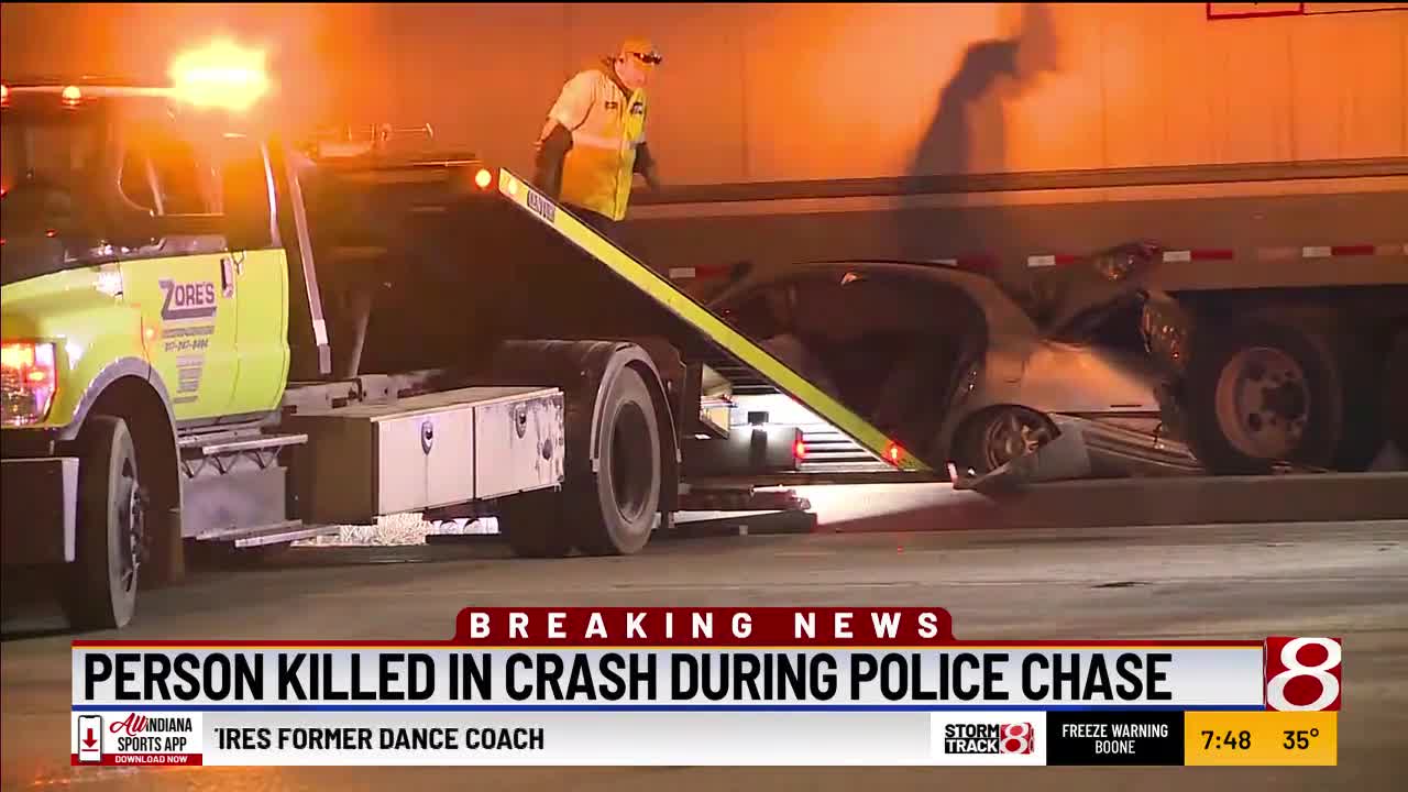 Person killed in crash during police chase