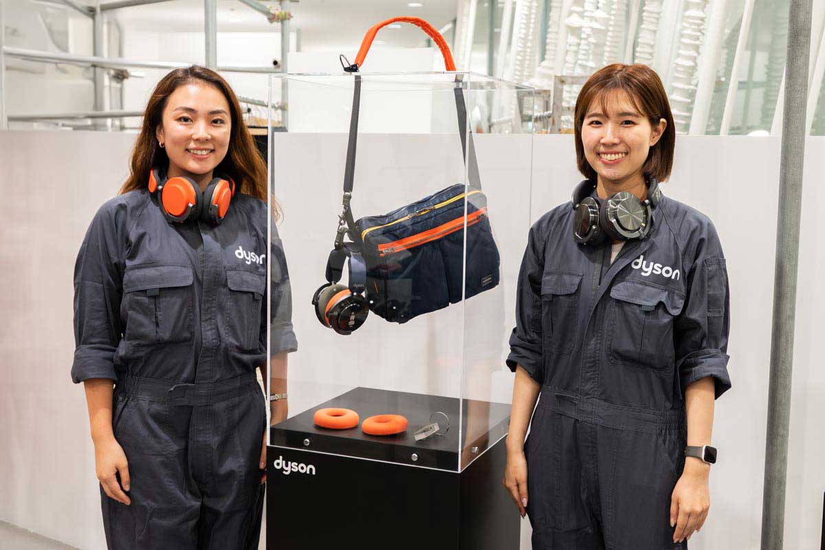 ヘッドホン Dyson PORTER headphones and shoulder bag ダイソン×PORTERのコラボアイテム】銀座で独占先行公開