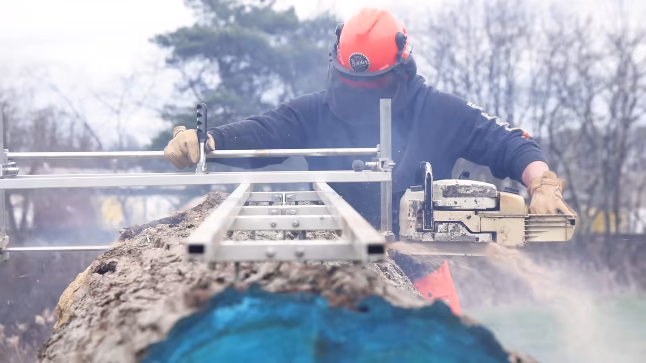 How to Rescue a Huge Fallen Log and Mill It Into Lumber