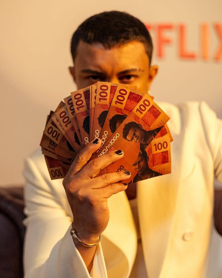 O rapper e ator Xamã é o personagem Búfalo em 'Os Donos do Jogo', um contraventor que é mais emoção do que razão Foto: Marcos Serra Lima/Netflix