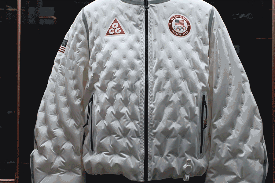 Nike’s inflatable puffer jacket de-puffs to cool you down