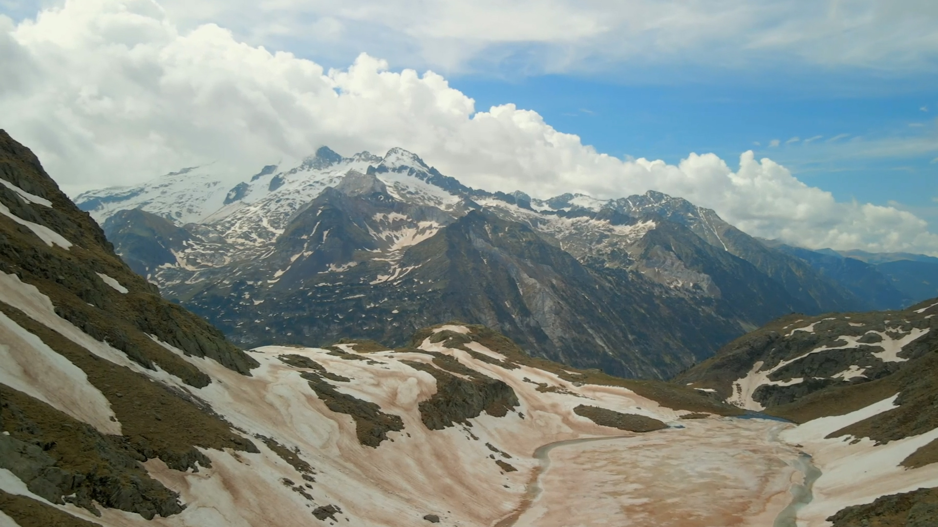 Aerial views of Europe's Pyrenees Mountains, part 1