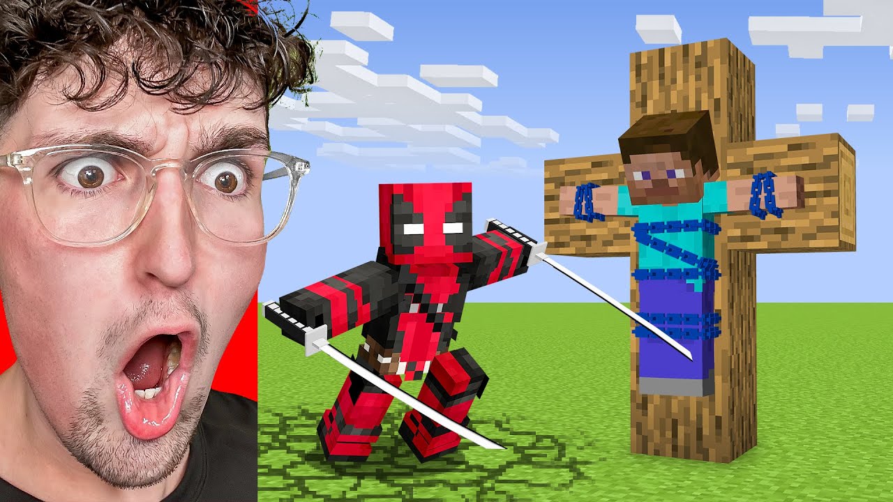 I Fooled My Friend by Becoming Deadpool in Minecraft