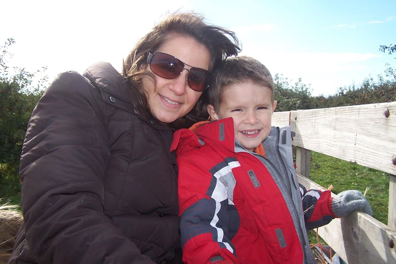 Courtesy of Lori Walton Lori Walton with her late-son Deegan as a kid