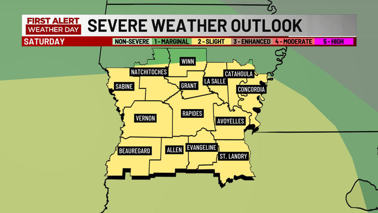 FIRST ALERT WEATHER DAY declared for Saturday (Oct. 25)