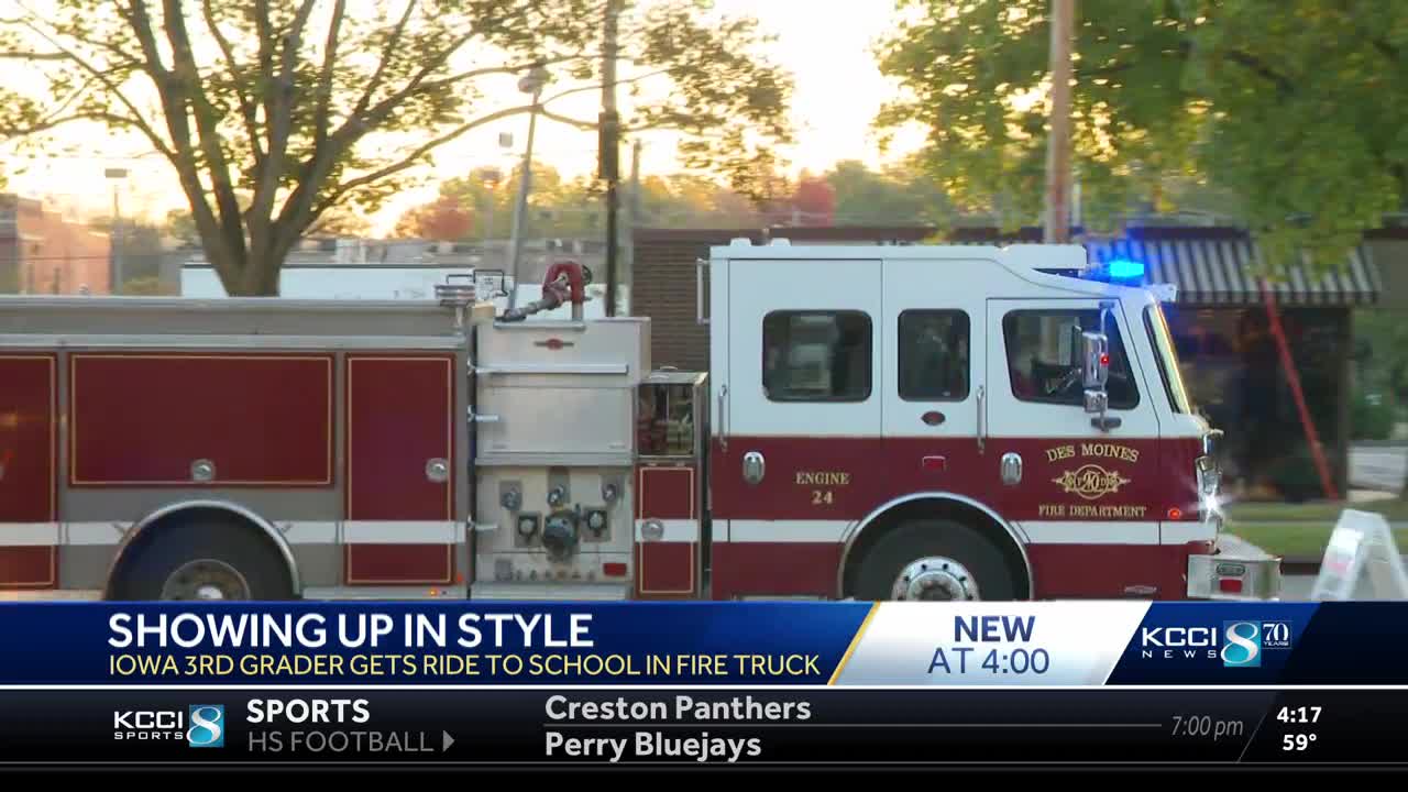 Des Moines third grader gets high-ride of a lifetime thanks to fire ...