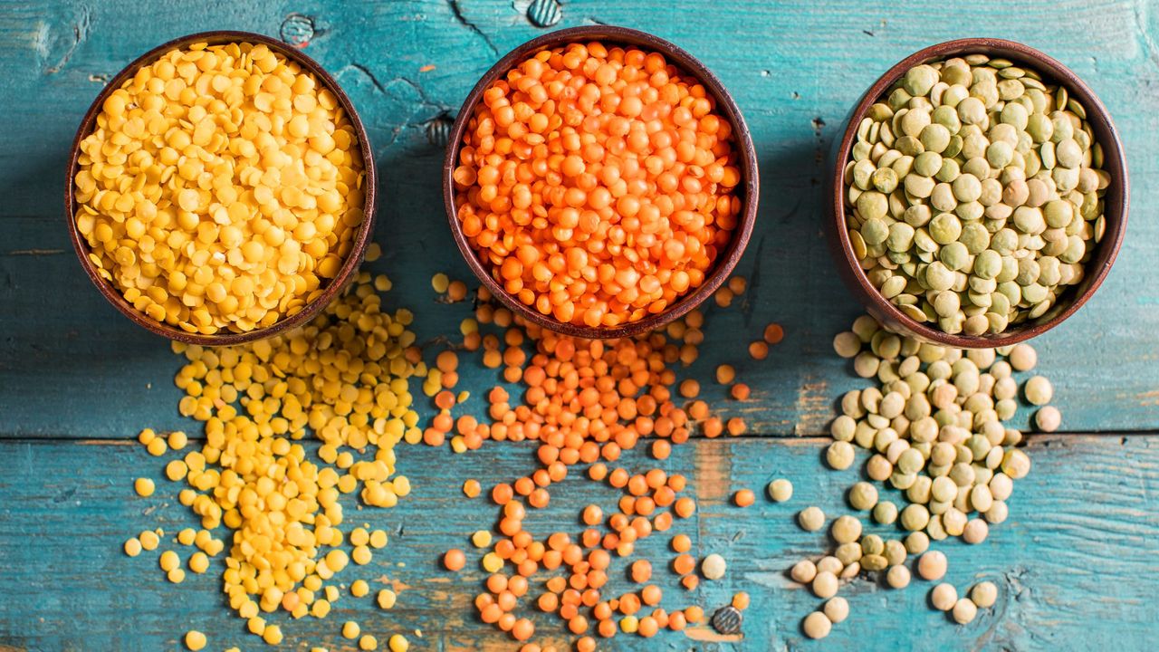 Benefits of lentils - health benefits of eating lentils (different colored lentils)