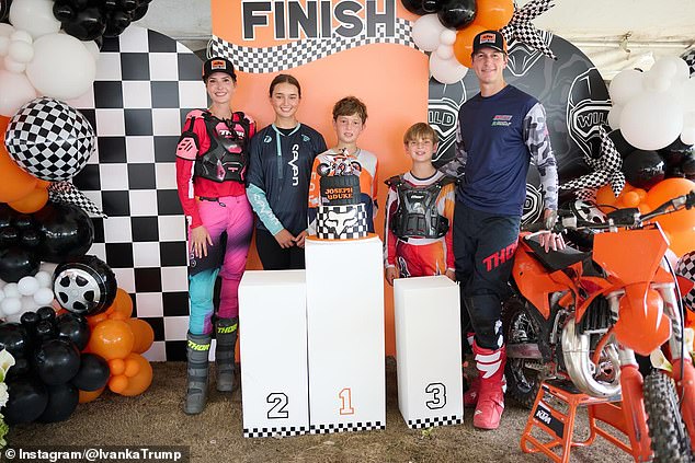 Ivanka Trump wows in skintight ensemble at elaborate dirt bike party ...