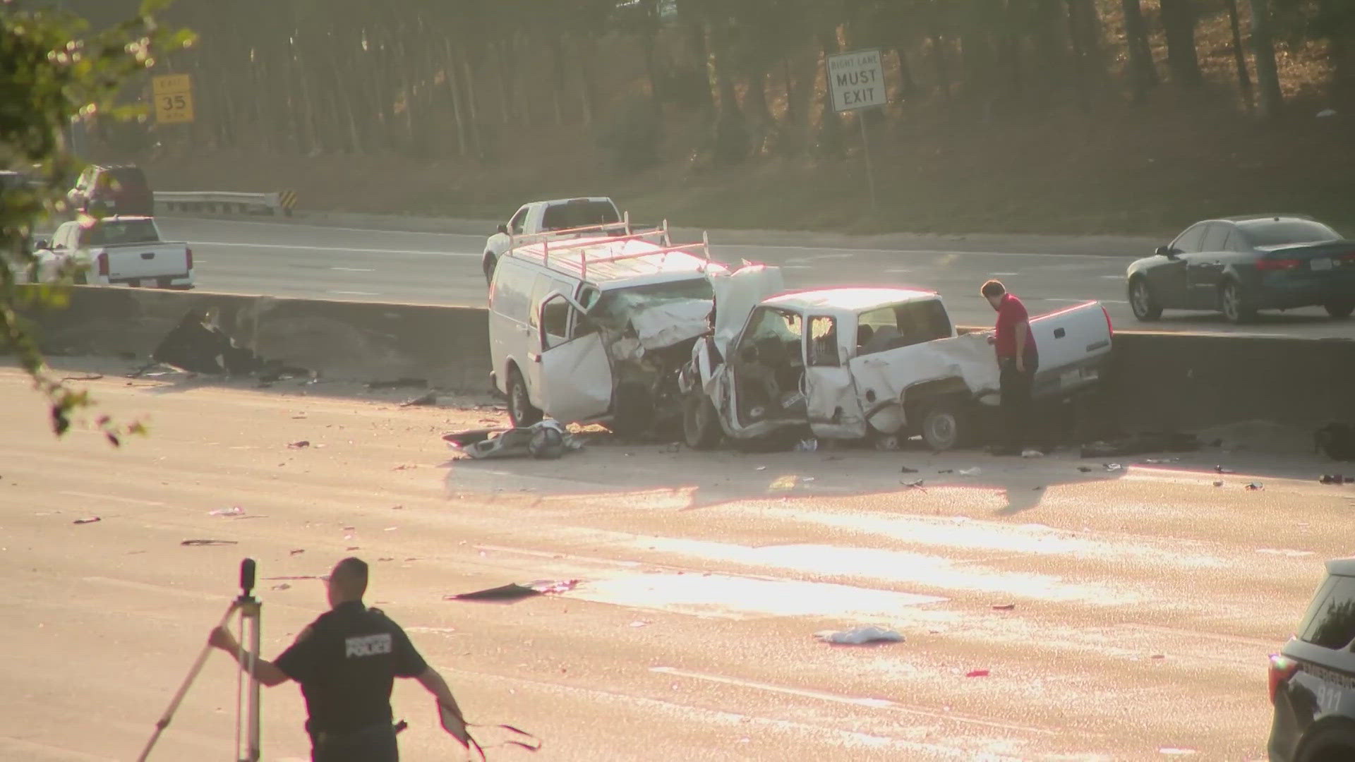 HPD says airborne vehicle triggered deadly chain reaction crash on I-10 ...