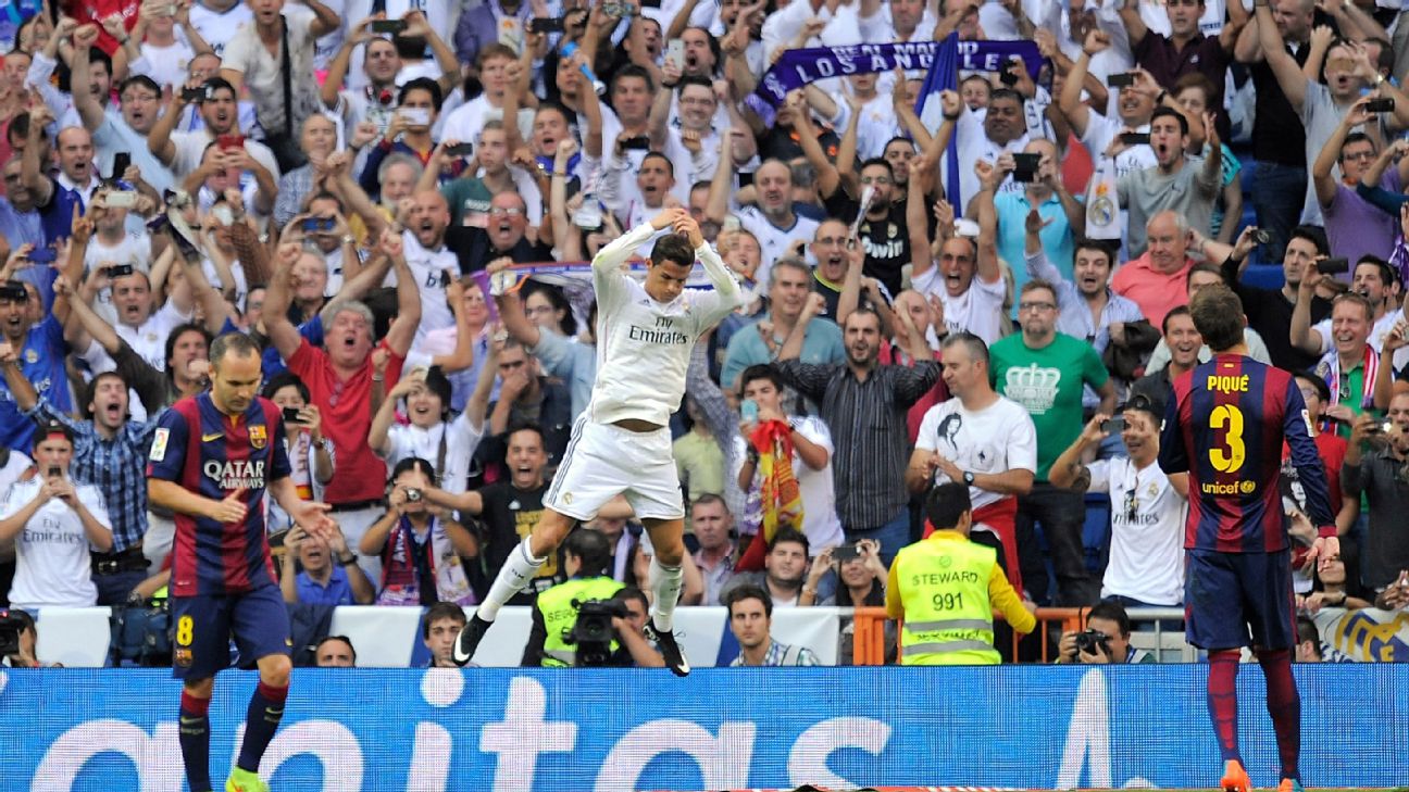 Cristiano Ronaldo's best Real Madrid moments in El Clásico