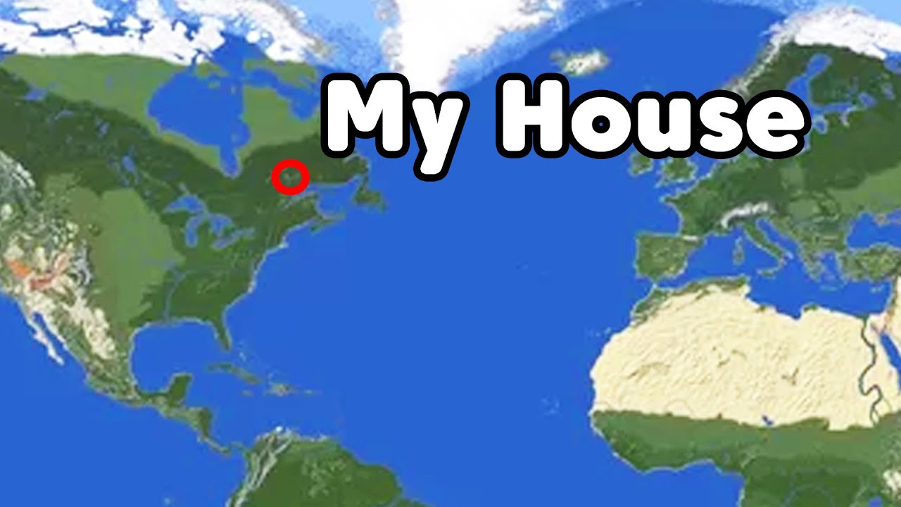 Creator travels to his real-life house inside Minecraft