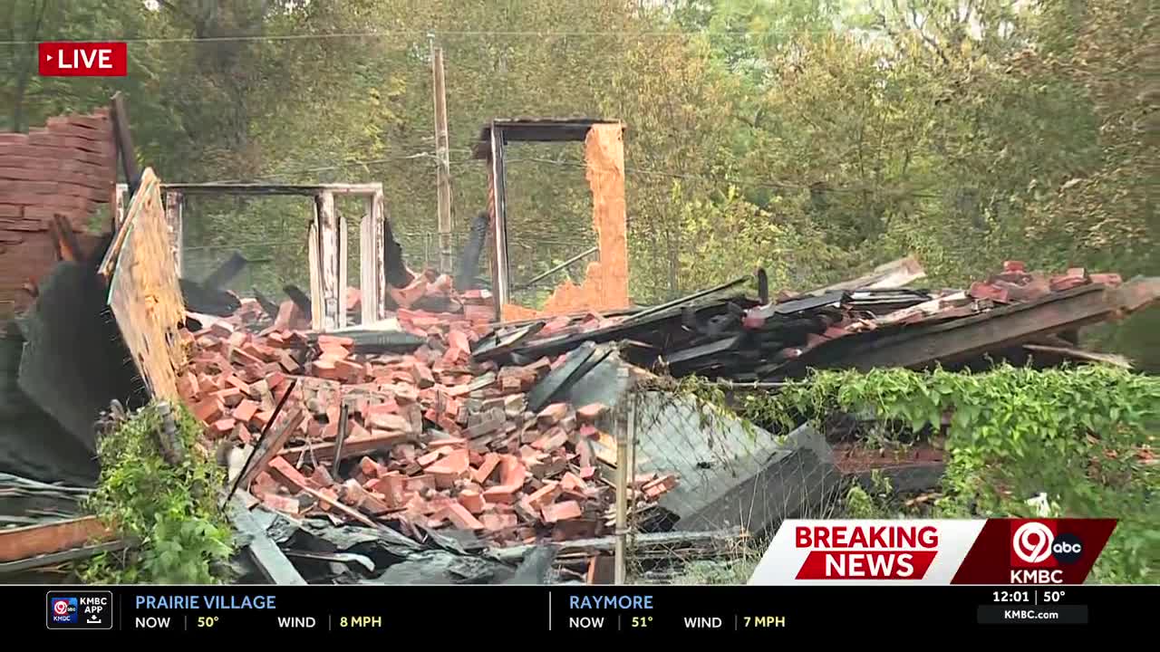 Kansas City apartment building collapses after two-alarm fire