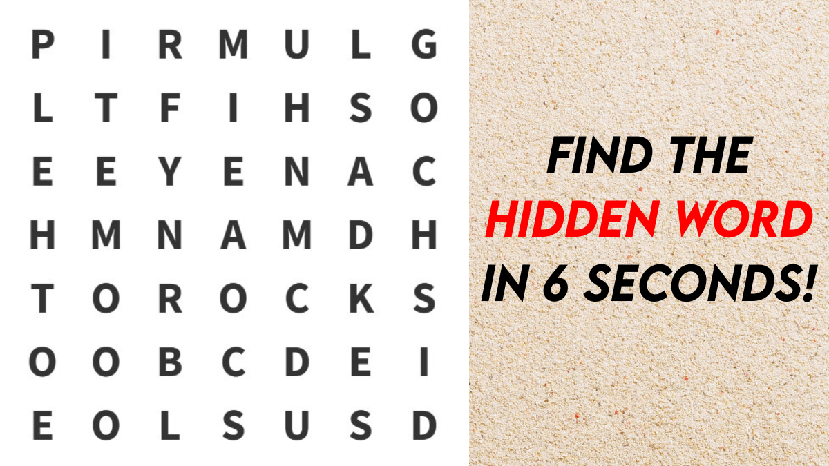 Word Puzzle: Only 5% People Can Find the Hidden Word in 6 Seconds!