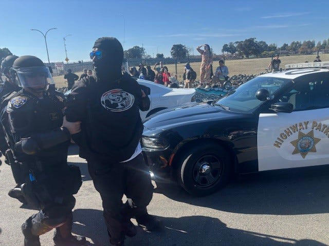 Shooting at California Coast Guard base wounds 2 during immigration protest