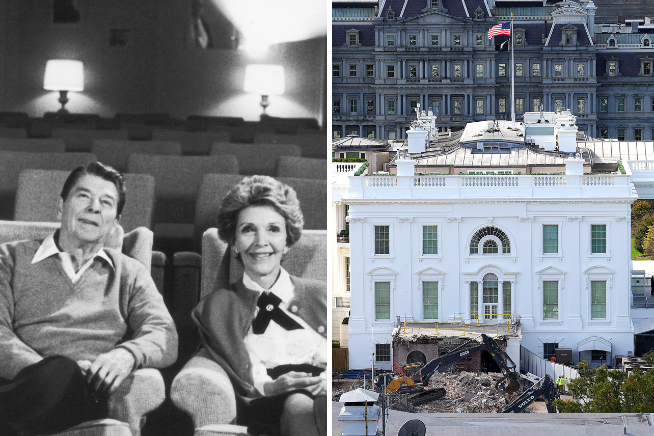 Historic White House Movie Theater Demolished Amid Donald Trump’s ...