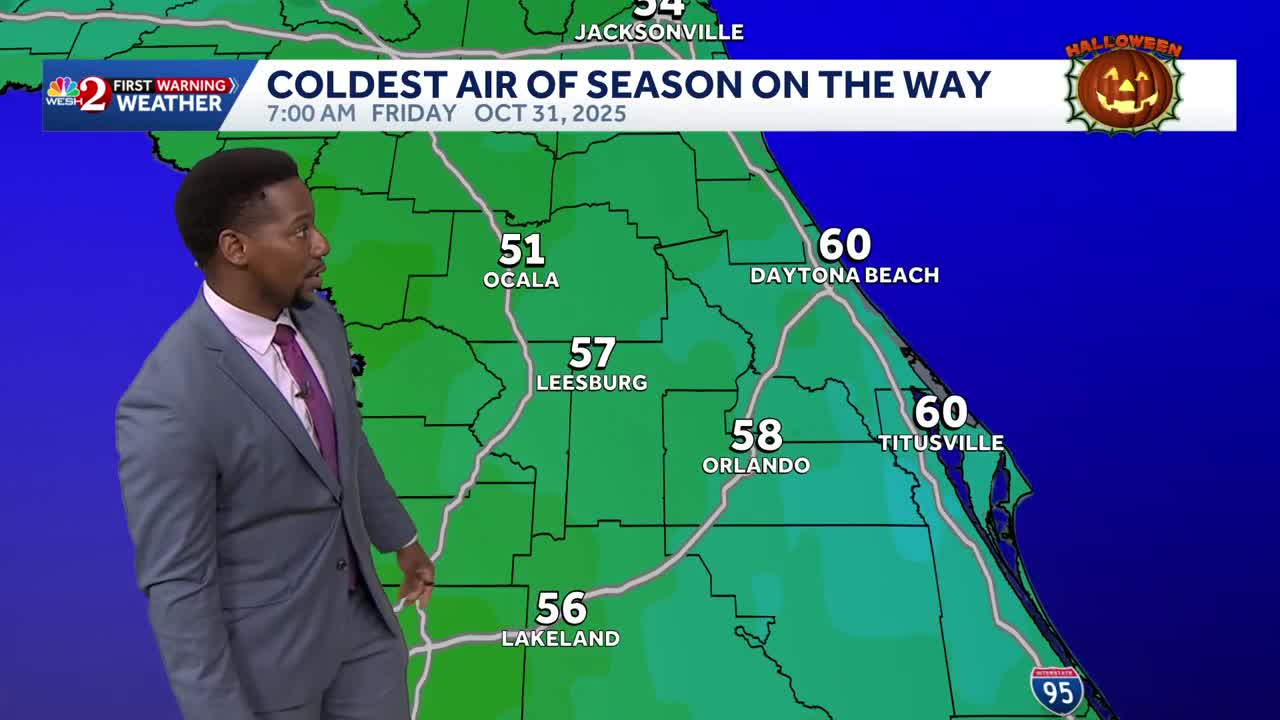 Coolest temps of the season on the way to Central Florida | When to ...