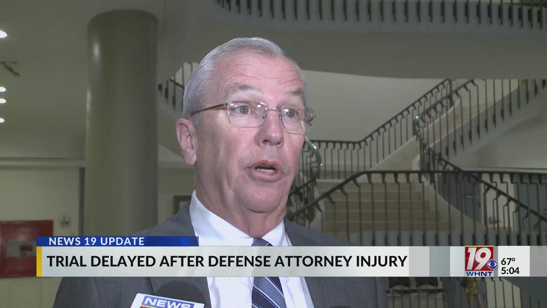 Trial Delayed After Defense Attorney Injured | Oct. 24, 2025 | News 19 ...