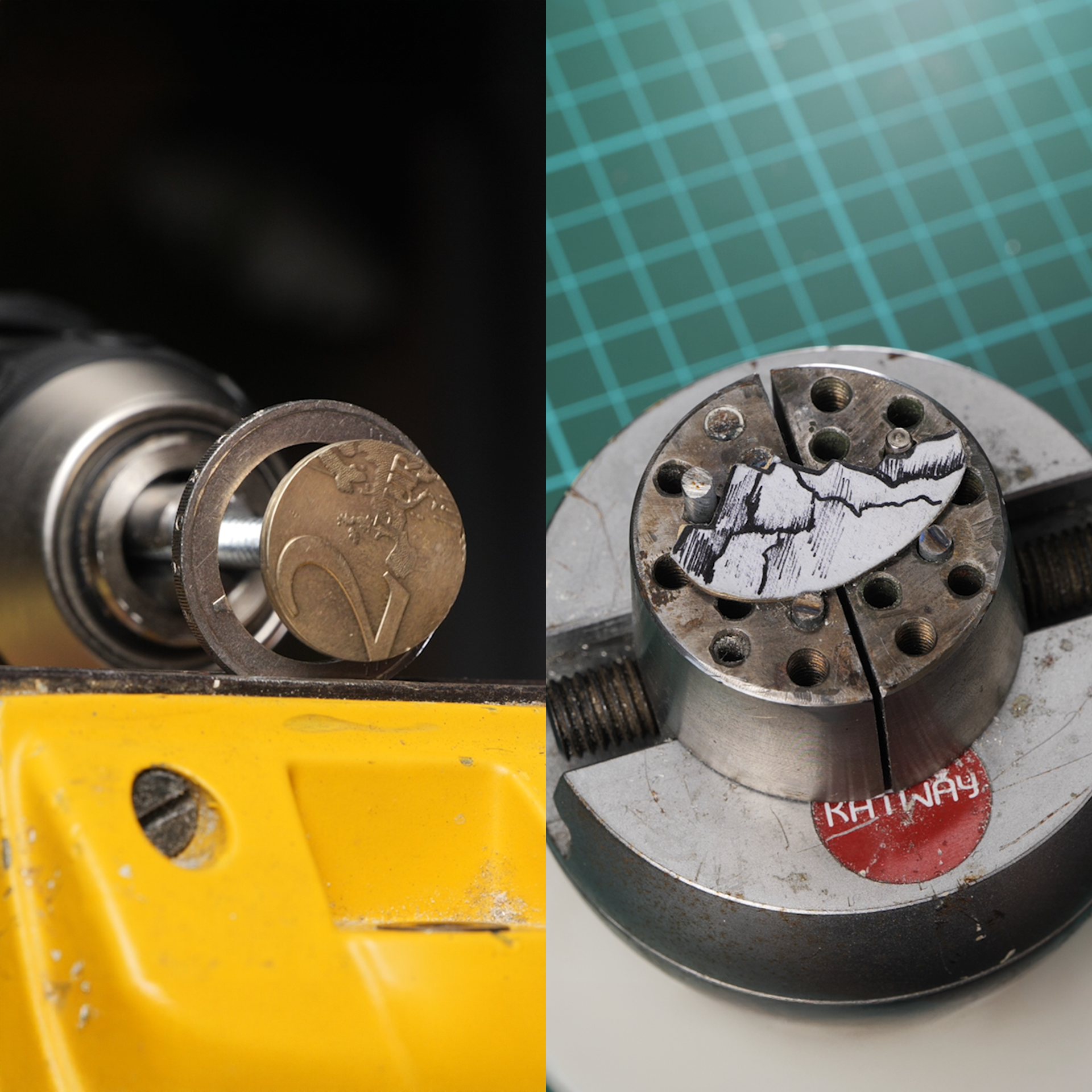 Creative DIY pendant from a 2 euro coin! Amazing result!