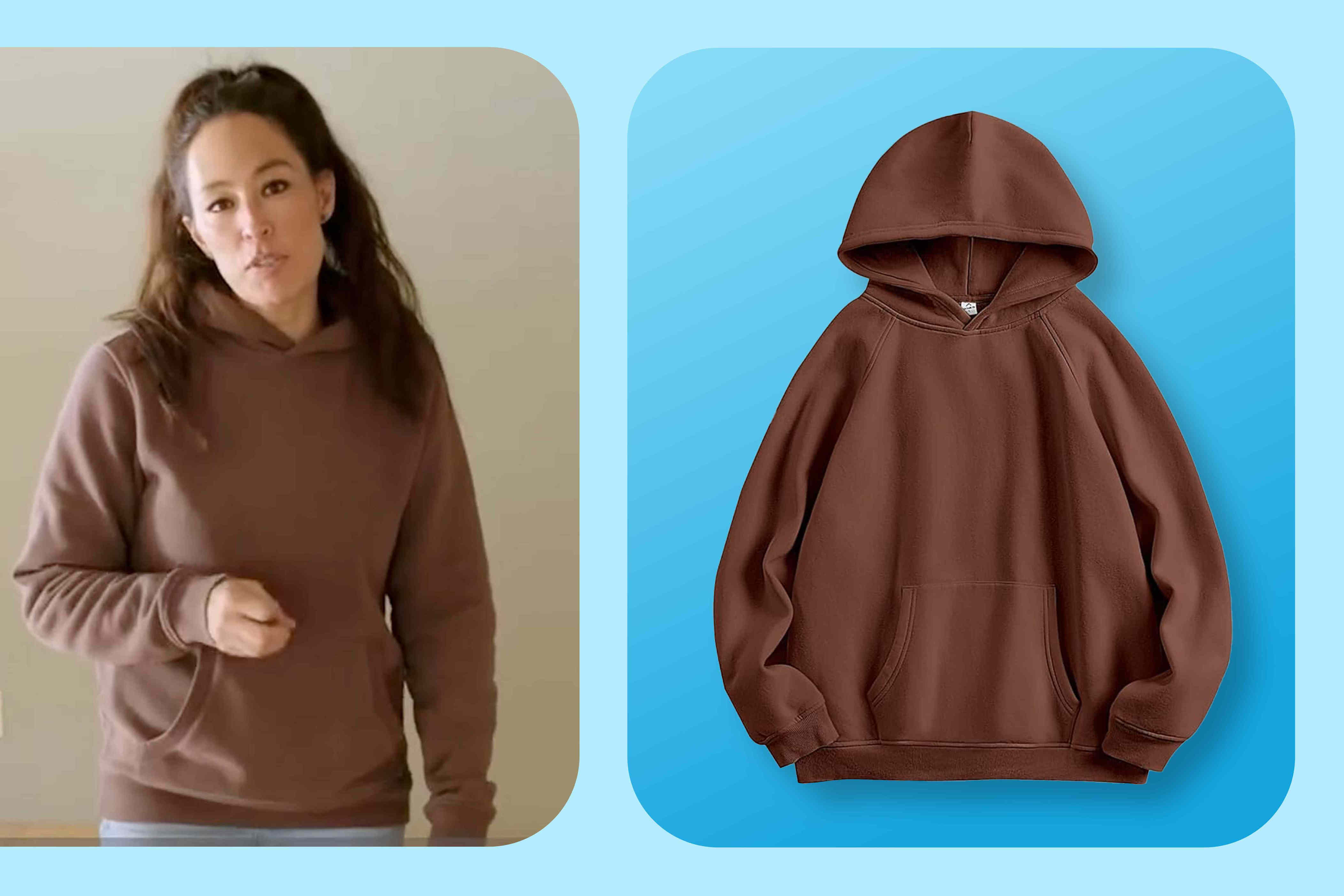 Joanna Gaines' cozy brown sweatshirt looks so much like Amazon's most(00)
