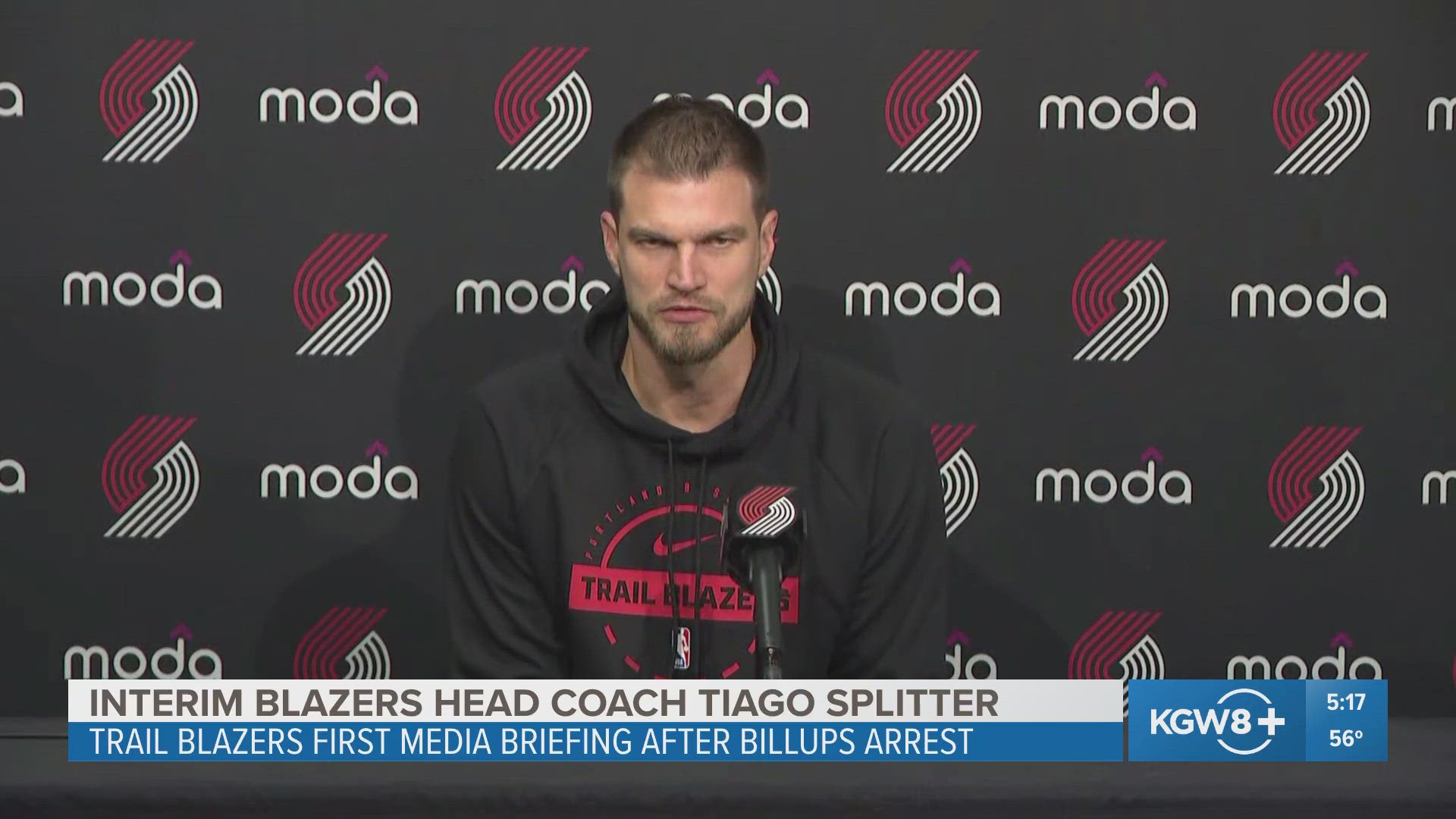 'Tough moment': Blazers coach Tiago Splitter on learning of Billups' arrest