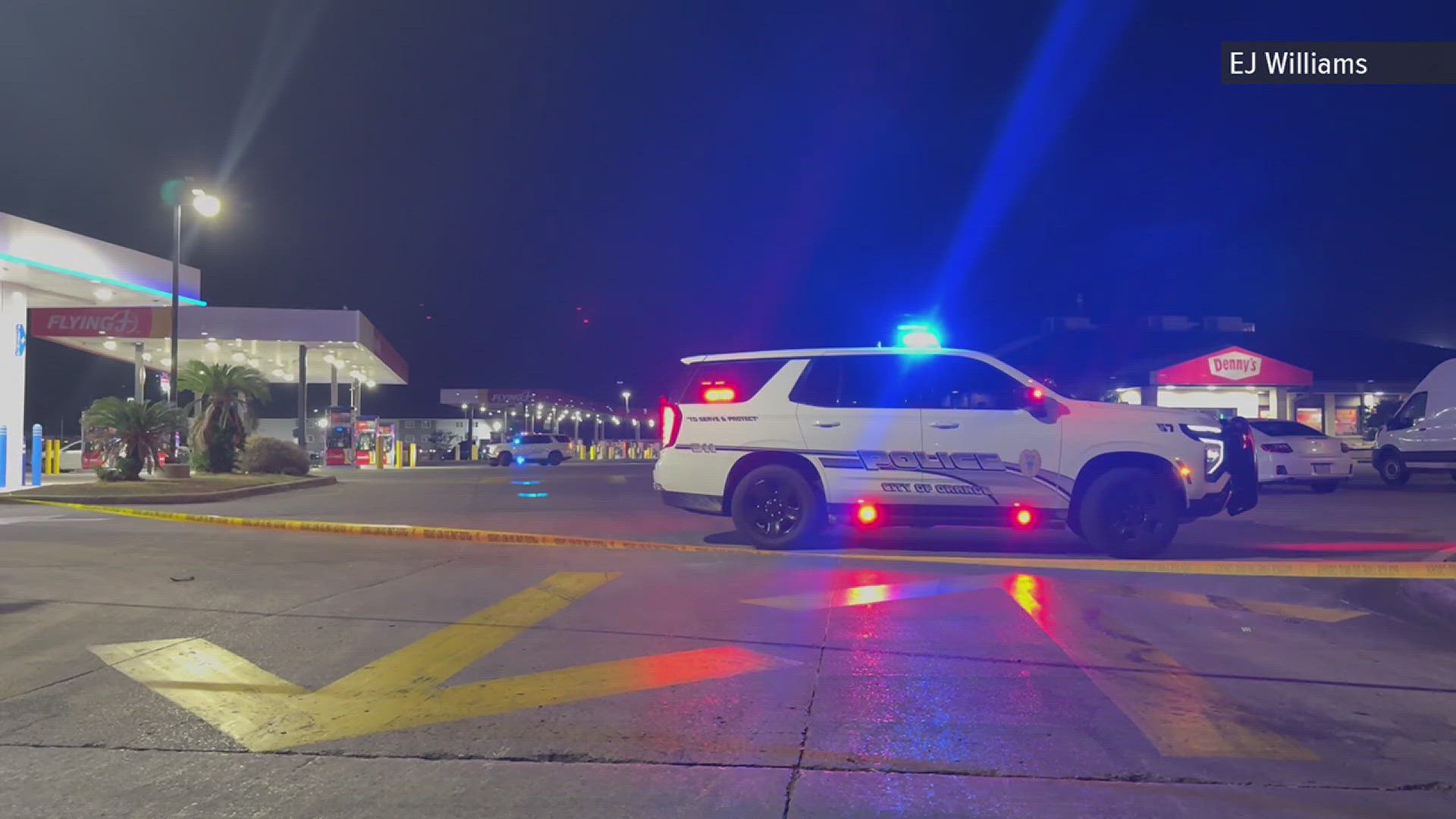 Flying J truck stop evacuated after trailer loaded with sulfur and ...