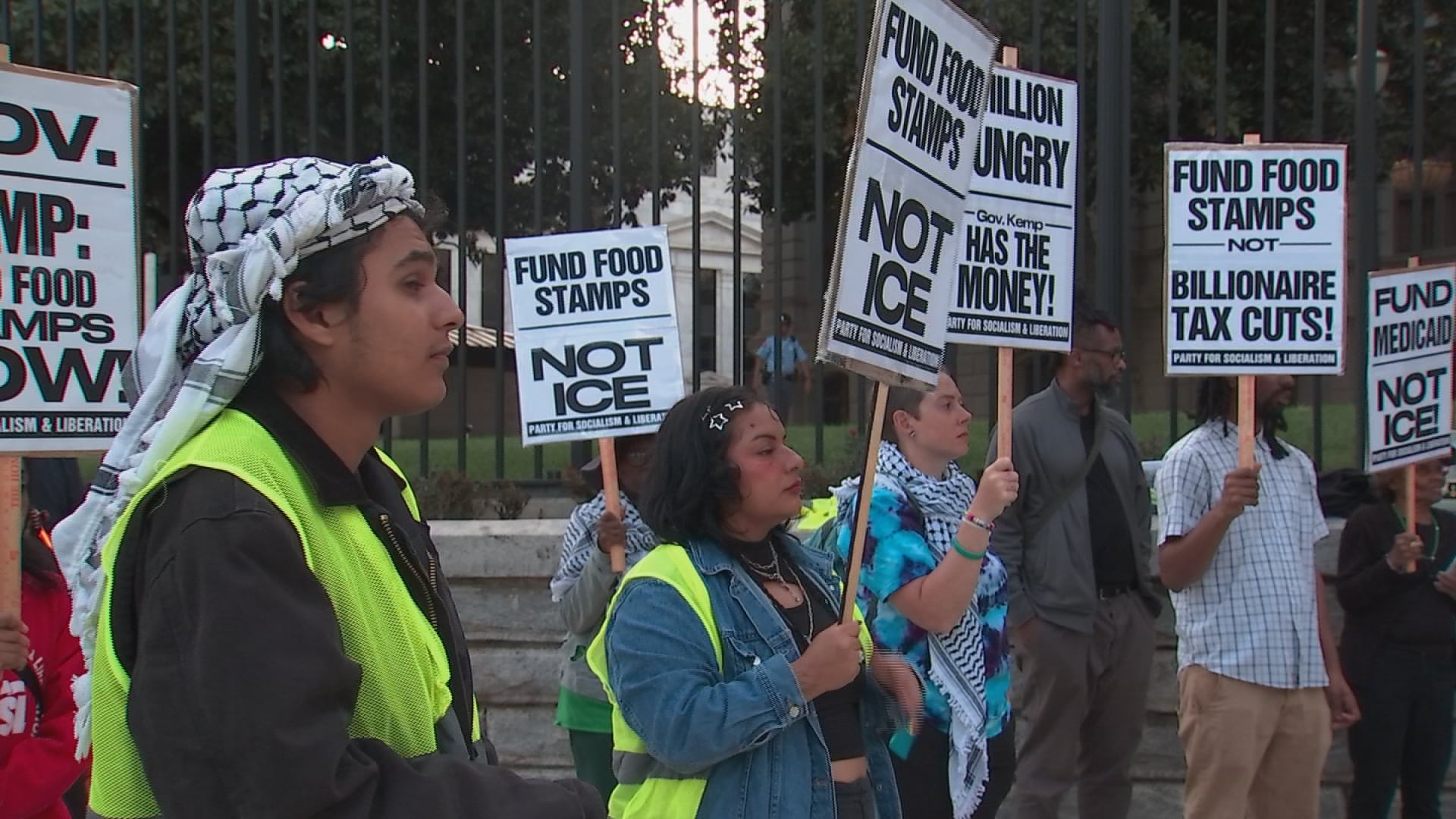 Rally demands state government step in and fund SNAP benefits to keep 1 ...