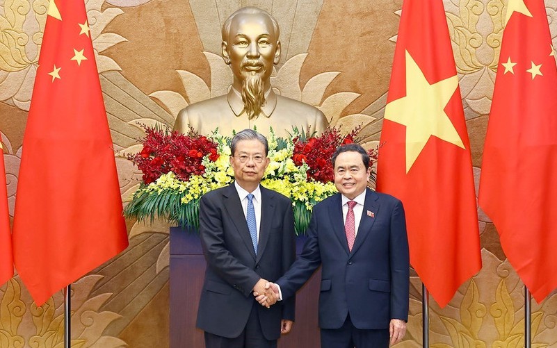 Chủ tịch nước Lương Cường gặp Tổng Bí thư, Chủ tịch Trung Quốc